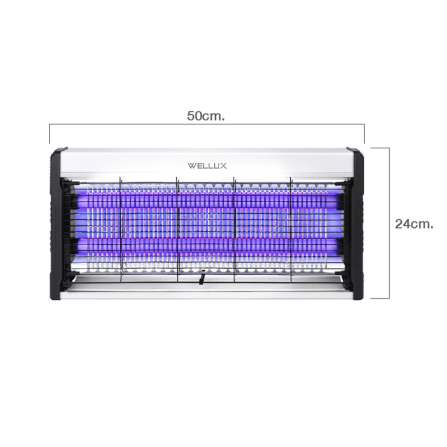 เครื่องดักยุงไฟฟ้า WELLUX รุ่น ESBZ53 พร้อมไฟล่อยุงแสงสีม่วง ไม่มีแบตในตัว_1